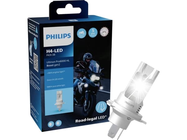 Philips Ultinon Pro6000 Boost LED H4 Gen 2. ECE 1 Stk.