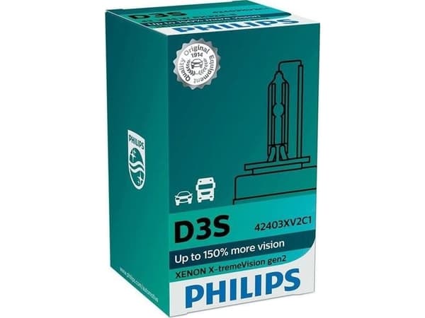 Philips Xenon X-tremeVision gen2 42403XV2C1 Auton Xenon-ajovalopolttimo, 35 W, 42 V, D3S, Xenon, 4800 K, 1 kpl