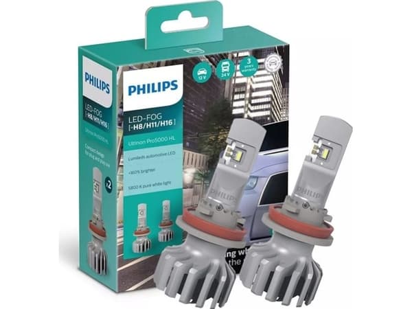 Philips Żarówki LED PHILIPS Ultinon Pro5000 +160% HL H8 / H11 / H16 12/24V (5800K)