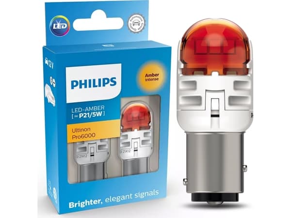 Osram Philips Led-pære P21W ORANGE Pro6000
