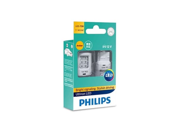 Philips Ultinon LED W21W Keltainen 12V - Sarja