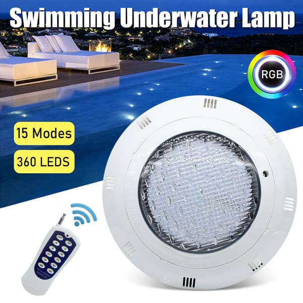 LED Simbassänglampa, Fjärrkontroll, RGB Flerfärgad,31-40W