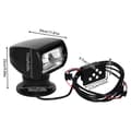 Miniatyrbillede 2 af 2: Marine Spotlight, 100W Effekt, 2300LM Lysstyrke, Fjernbetjening Drift,sort