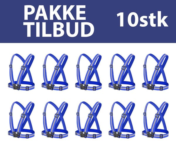 10 STK BLÅ NORLED REFLEKSVEST!