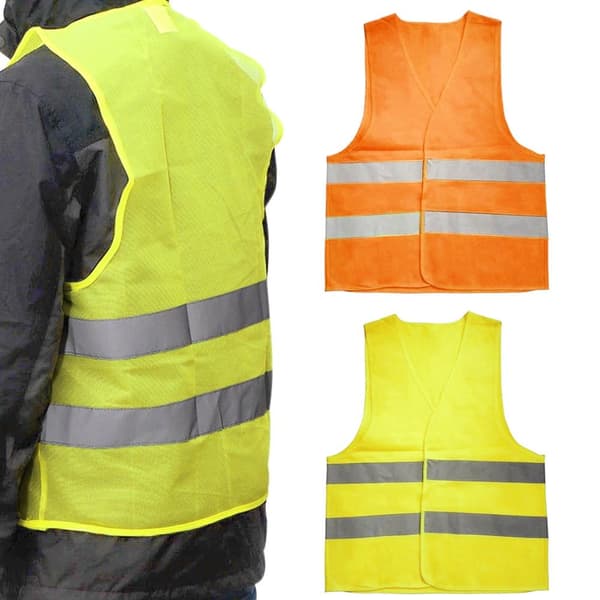 Refleksvest / Vest med Refleks til Voksne - Vælg farve L - Gul
