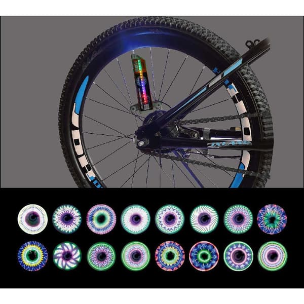 LED-ljus med motiv till Cykelhjul / Cykel - 32 olika motiv
