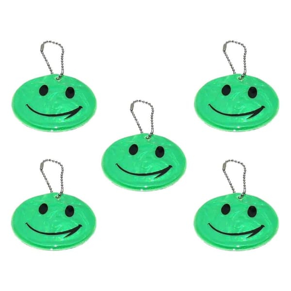 Reflex - Familiepakke - Smiley - 5 stk. - Grøn