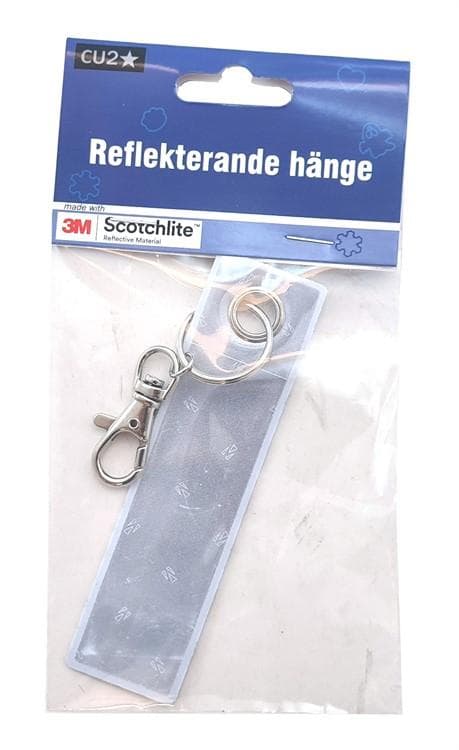 Refleksanheng Bånd / Nøkkelring med Refleks - Heng på glidelåsen