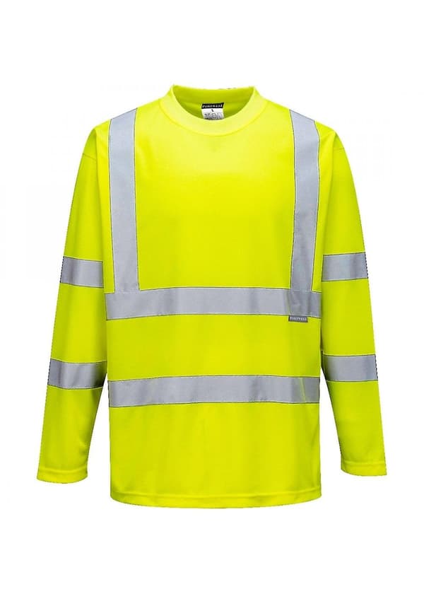 Reflex Warning Long Sleeve T-shirt - Medium Yellow