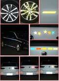 Miniatyrbilde 4 av 8: INF Auto-refleks-klistremerke Motorsykkel-sykkel-refleks-klistremerker