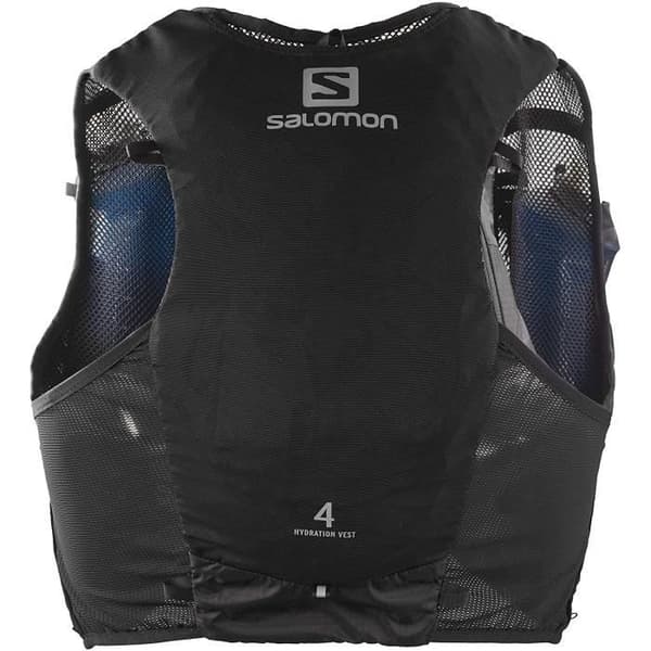 SALOMON, Vätskeväst 4 L, 2 SoftFlask 500 ml flaskor ingår, ADV HYDRA VEST 4, Svart, Storlek M, - LC1340800