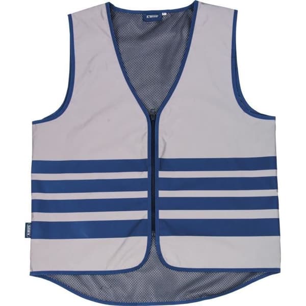 Hög synlighet väst - Abus - Lumino Urban Vest - Silver - Storlek L - Vuxen Man
