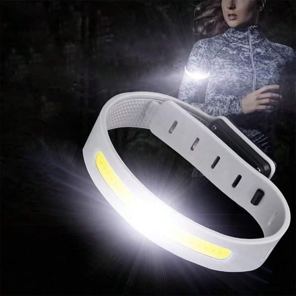 OBOSOE vandtæt mini armbånd cob lys - usb-c genopladeligt lys lys til løb og cykling