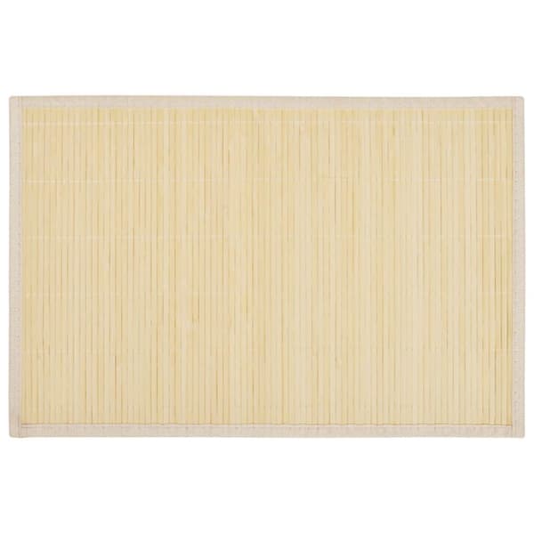vidaXL 6 Bambusdækkeservietter 30 x 45 cm naturfarvet