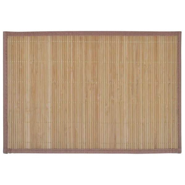 vidaXL Bambu Tabletti 6 kpl 30 x 45 cm Ruskea
