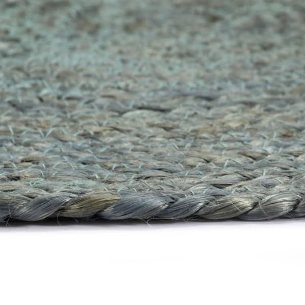 vidaXL dækkeservietter 4 stk. rund 38 cm jute olivengrøn