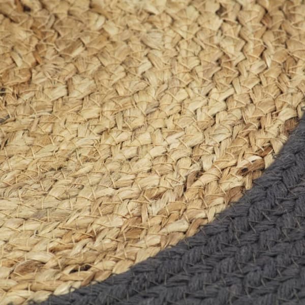 vidaXL dækkeservietter 6 stk. 38 cm jute og bomuld natur og antracit