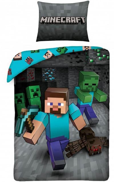 Minecraft sengetøj 140x200