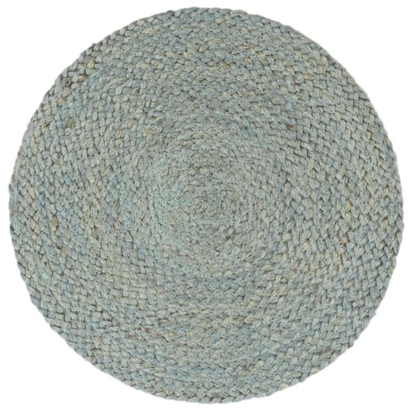 vidaXL Bordstabletter 6 st olivgrön 38 cm rund jute