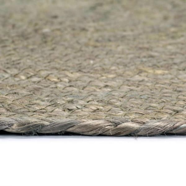 vidaXL Bordstabletter 6 st grå 38 cm rund jute