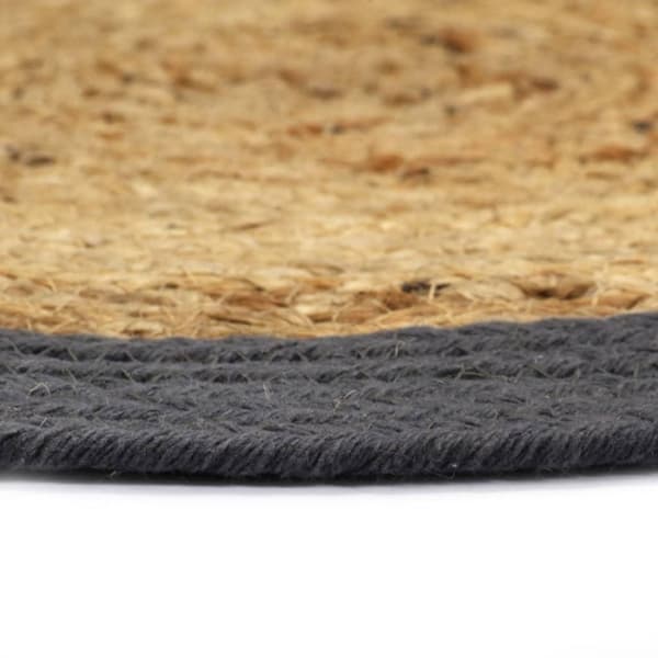 vidaXL Bordstabletter 4 st naturlig och antracit 38 cm jute och bomull