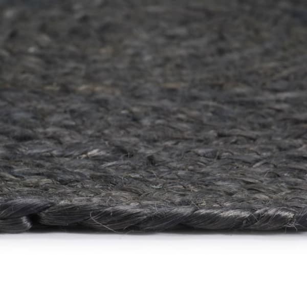 vidaXL Bordstabletter 6 st mörkgrå 38 cm rund jute