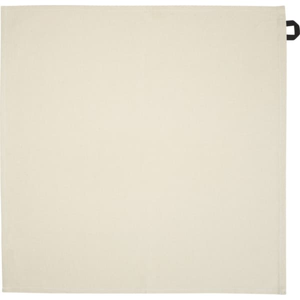 Alora Recycled Cotton Tea Towel Natural/Solid Black One Size