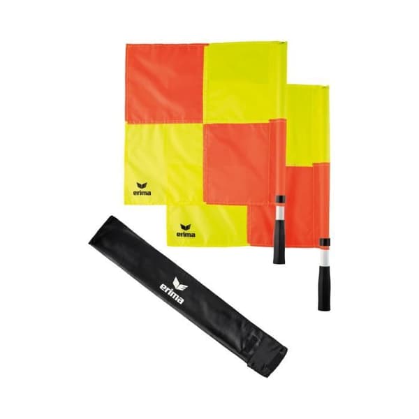 Domarflagga - Erima - Multicolor - Softgrip - Rutigt flagga - Inkluderad ficka