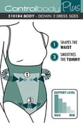 Miniatyrbillede 3 af 4: Control Body 510184 Open Bust Shaping Body Skin