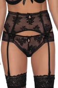 Miniatyrbillede 2 af 7: Roza Euterpe Black Susp Belt