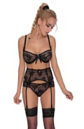 Miniatyrbillede 1 af 7: Roza Euterpe Black Susp Belt