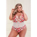 Pikkukuva 2 / 4: Trikoo Baci Lingerie Floral & Lace Valkoinen Monivärinen XL Queen