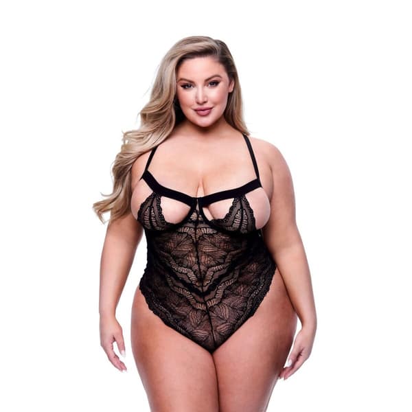 Trikoo Baci Lingerie Sexy Strappy Lace Musta Queen
