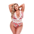 Miniatyrbillede 1 af 4: Body Baci Lingerie Floral & Lace Multifarvet XL Queen