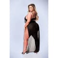 Miniatyrbillede 3 af 4: Babydoll Baci Lingerie Gown & G-string Sort Queen size 2 Dele