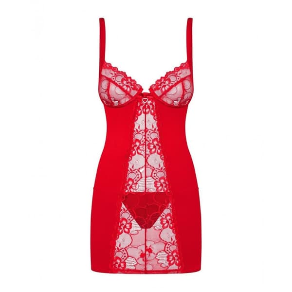 Babydoll Obsessive Heartina Rød S/M