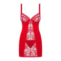 Miniatyrbillede 1 af 4: Babydoll Obsessive D605 Rød L/XL