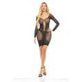 Miniatyrbillede 1 af 2: Kjole Pink Lipstick Sort (Onesize)