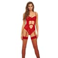 Miniatyrbillede 1 af 3: Body Bombshell Boudoir Rød M