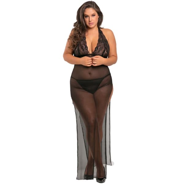 Kjole René Rofé Sort (XL/XXL)