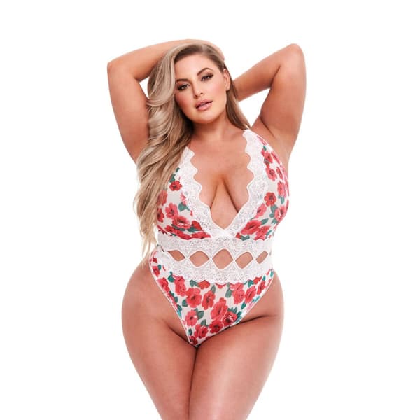 Trikåer Baci Lingerie Floral & Lace Multicolour XL Queen