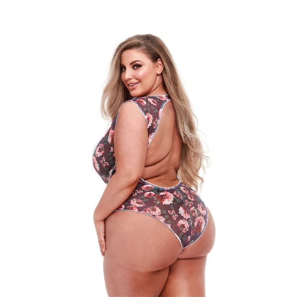 Trikåer Baci Lingerie Floral & Lace Grå XL
