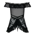 Miniatyrbild 5 av 5: Babydoll Obsessive Flores Svart S/M