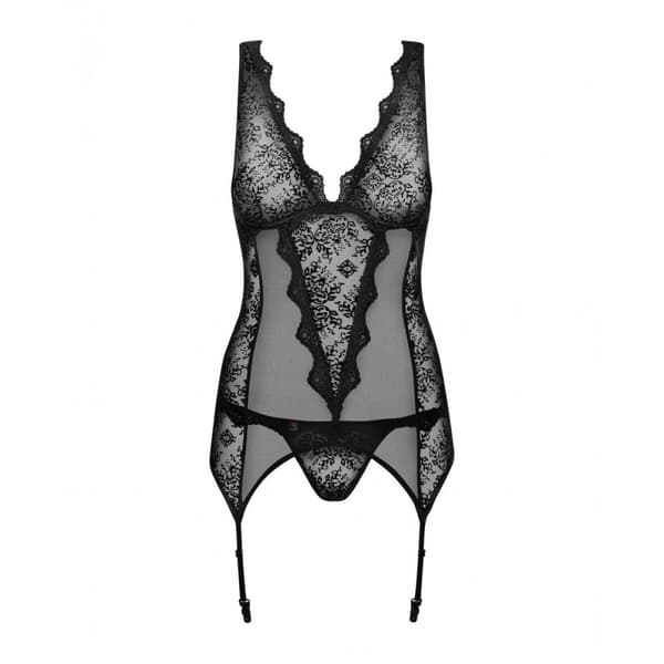 Korsett Obsessive Emperita Svart L/XL
