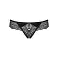 Miniatyrbillede 4 af 6: Miamor G-streng med blonde Obsessive Miamor Sort S/M