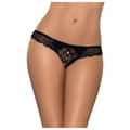 Miniatyrbillede 1 af 6: Miamor G-streng med blonde Obsessive Miamor Sort S/M