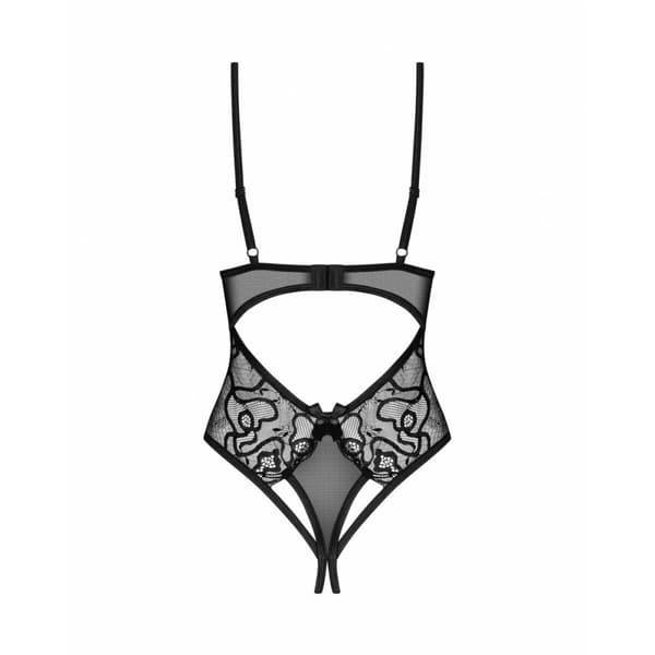 Trikot Corset Obsessive XS/S Svart