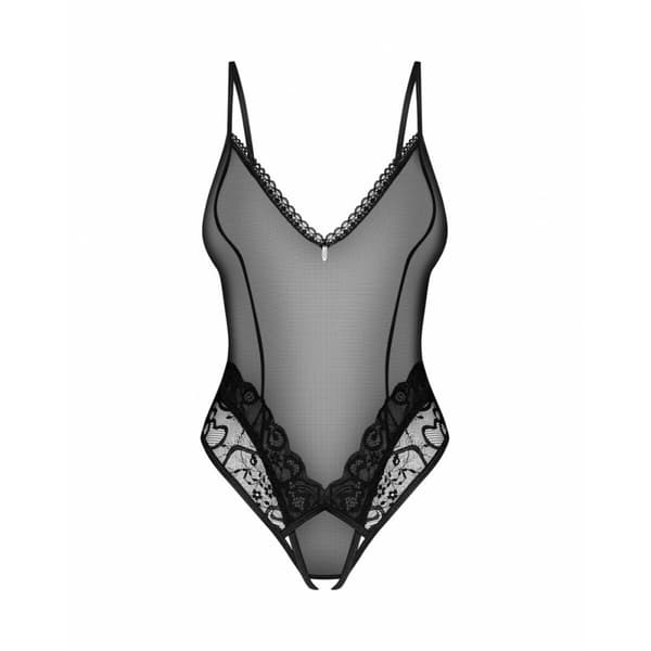Trikot Corset Obsessive XS/S Svart
