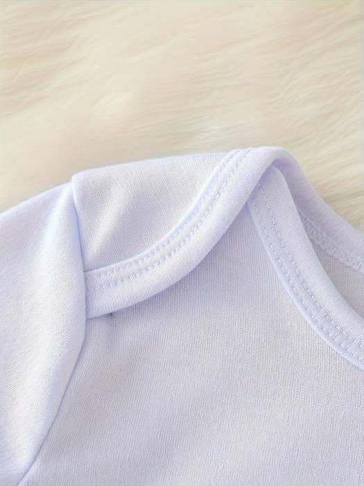 Min första julbokstav och min Elk Print Baby Girl's Comfy Långärmad