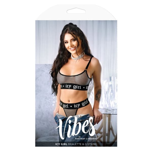 Set med underkläder Fantasy Lingerie Svart (M/L)